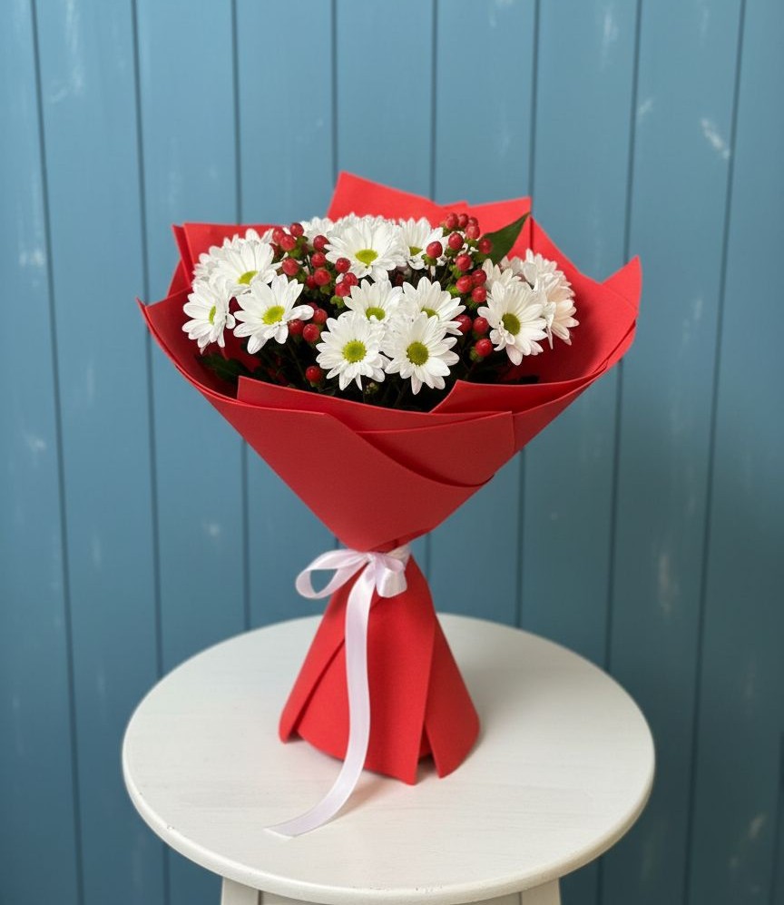 Букет цветов из: Хризантемы в Решоткино