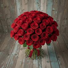 Букет 55 Красных роз Фридом #REPLACE_PRED# Решоткино