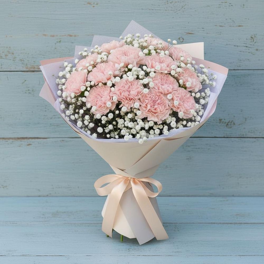 Букет цветов из: Гвоздики в Решоткино