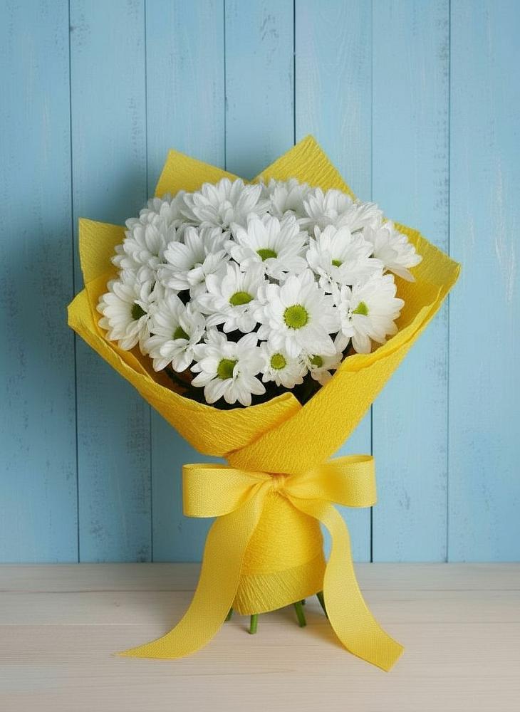 Букет цветов из: Хризантемы в Решоткино