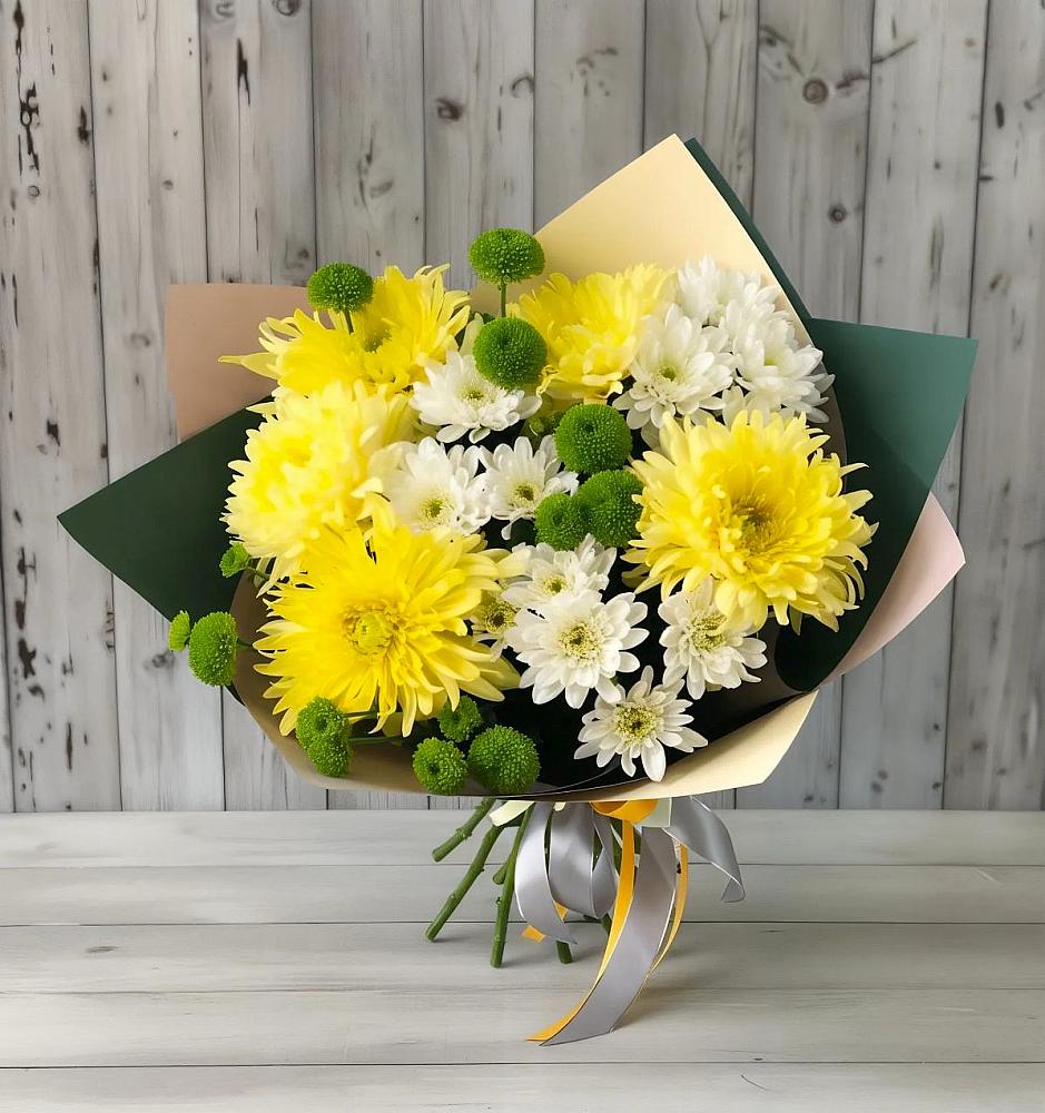 Букет цветов из: Хризантемы в Решоткино