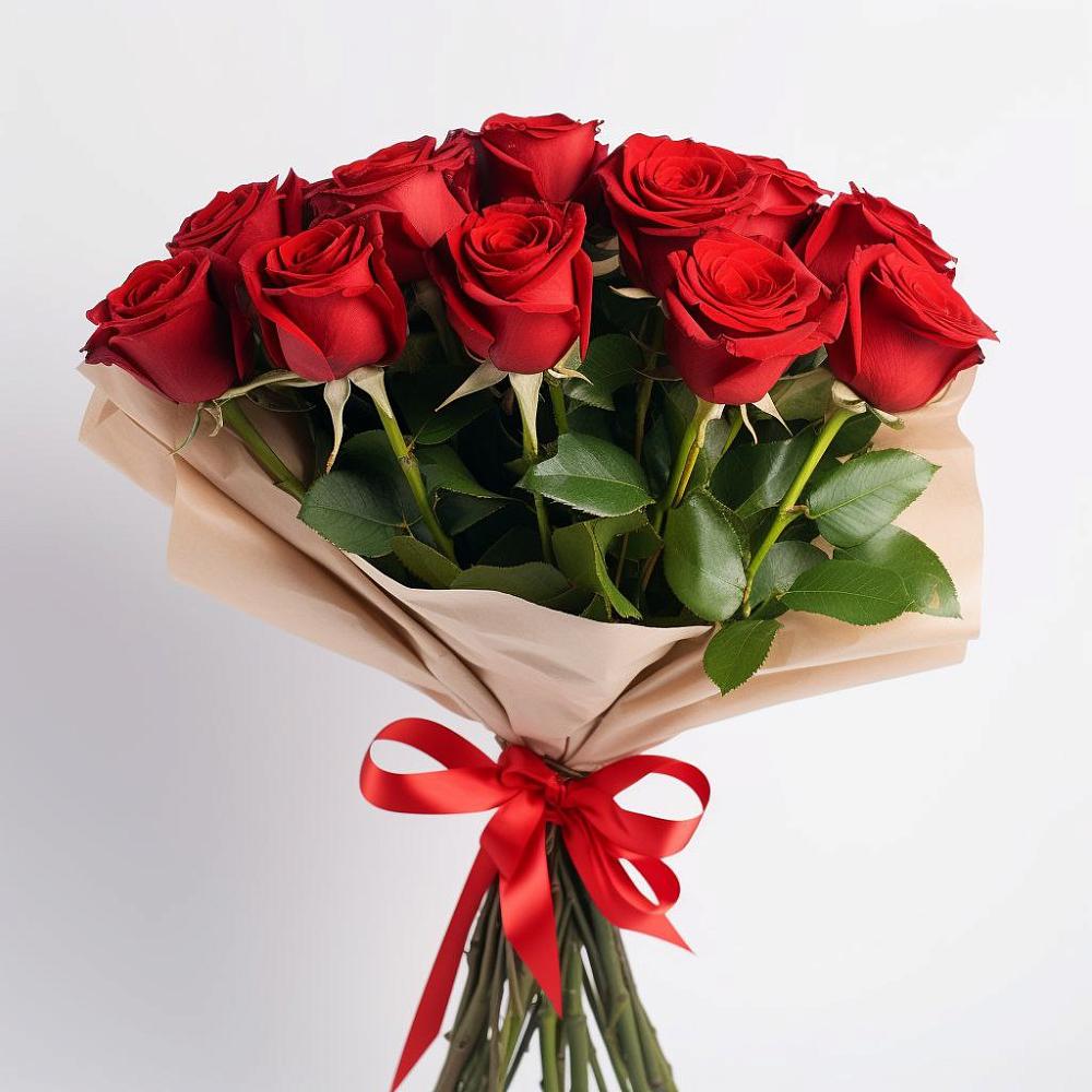 Букет 11 Красных роз Эдлесс Лав в Решоткино