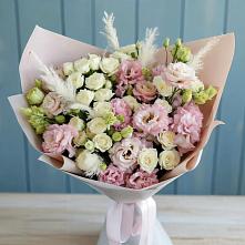 Букет цветов из:  Альстромерии и Розы #REPLACE_PRED# Решоткино